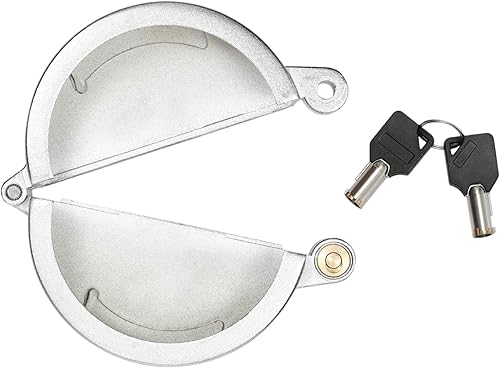 Miniatura 7 de Cubierta de tapa de combustible con bloqueo para semirremolques de zinc diésel, compatible con camiones Freightliner, Sterling y Western Star Clase 8