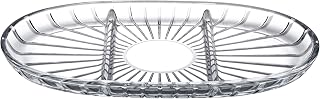 Paşabahçe ELEGANT BÖLMELİ OVAL TABAK 163X278 MM 000-SEFFAF 1 OFSET HEDİYELİK KUTU 6 PAŞABAHCE