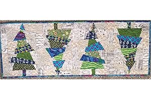 Crazy Christmas Trees Table Runner Quilt Pattern
