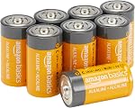 Amazon Basics 8-Pack C Cell Alkaline All-Purpose Batteries, 1.5 Volt, 5-Year Shelf Life