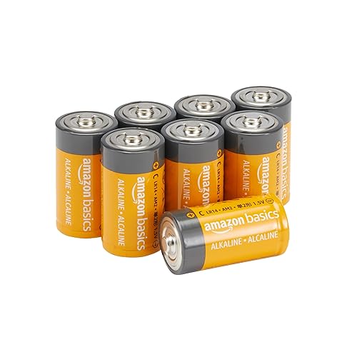 Amazon Basics C-Zellen Allzweck-Alkaline-Batterien, 5 Jahre Haltbarkeitsdauer, 8 Stück