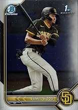 2022 Bowman Chrome Prospects Baseball #BCP-108 James Wood Pre-Rookie Card - 1st Bowman Chrome Card