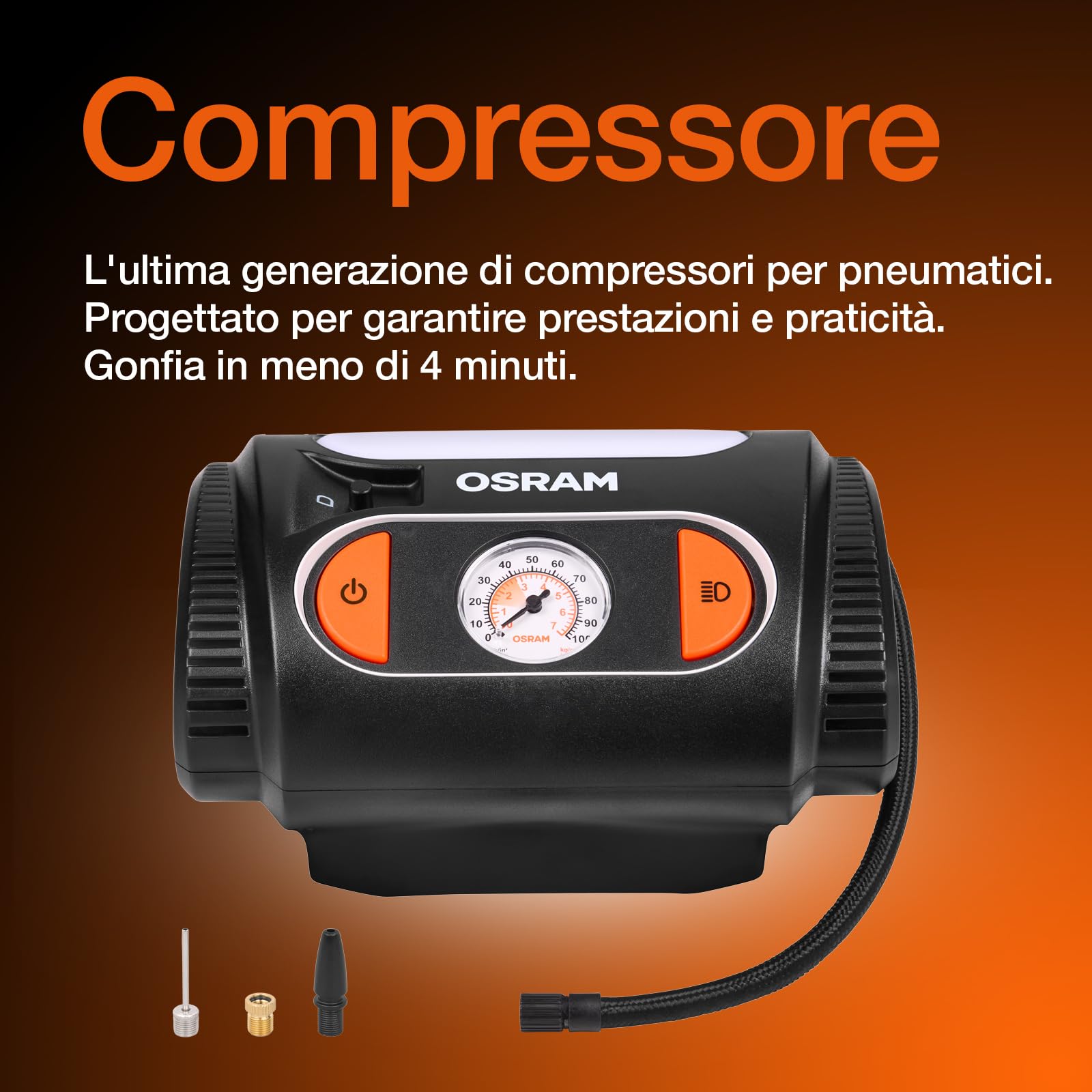 OSRAM OTI2110 Manometro per pressione gomme
