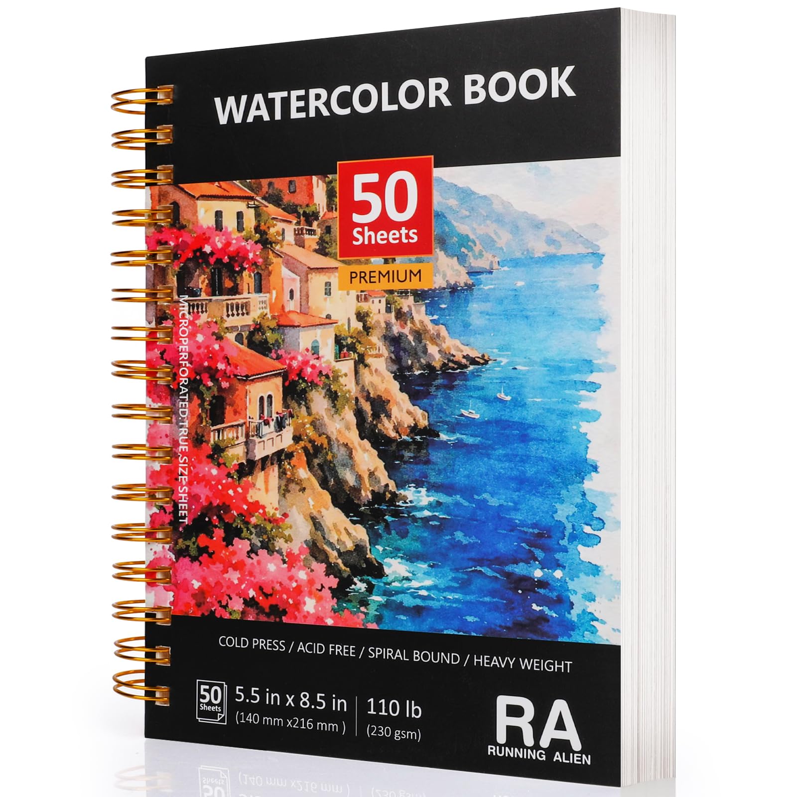 Watercolor Paper Pad - 50 Sheets for Artists -1