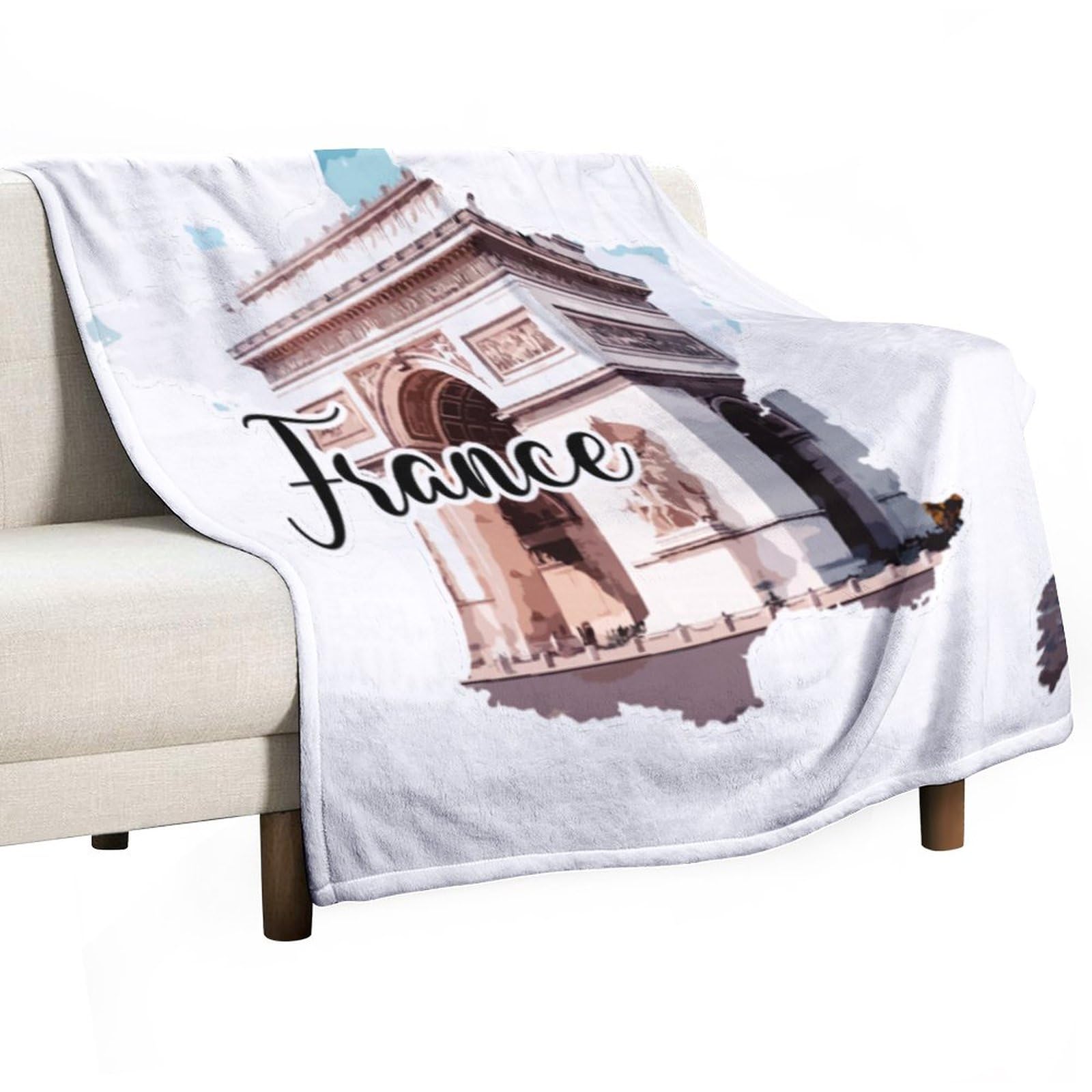 Couverture de voyage France pour soirées cocooning