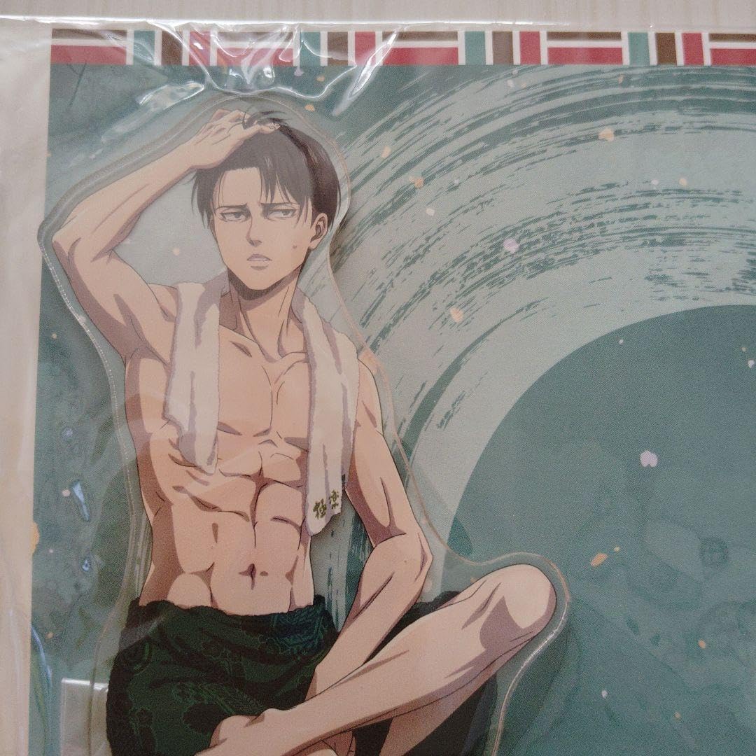 進撃の巨人 リヴァイ サウナ アクリルスタンド 楽スパ 極楽湯