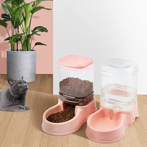 Miniatura 7 de Gazechimp Alimentador automático para mascotas, dispensador de agua, cuencos de alimentación para perros pequeños, medianos y grandes, mascotas