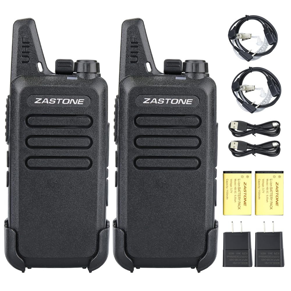 Amazon.com: Zastone X6 Walkie Talkies 3W 16 Channels UHF Mini 2