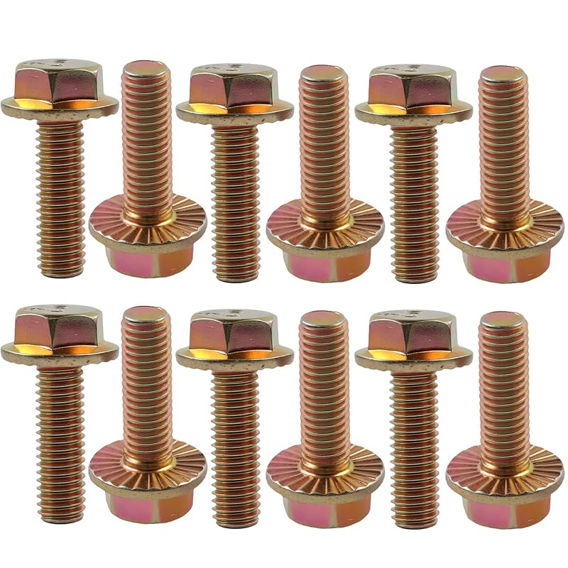 Kit de Parafusos do Coletor de Escape YCQDDA 551696 para Motores LS – Aço Grau 10.9, 12 unidades