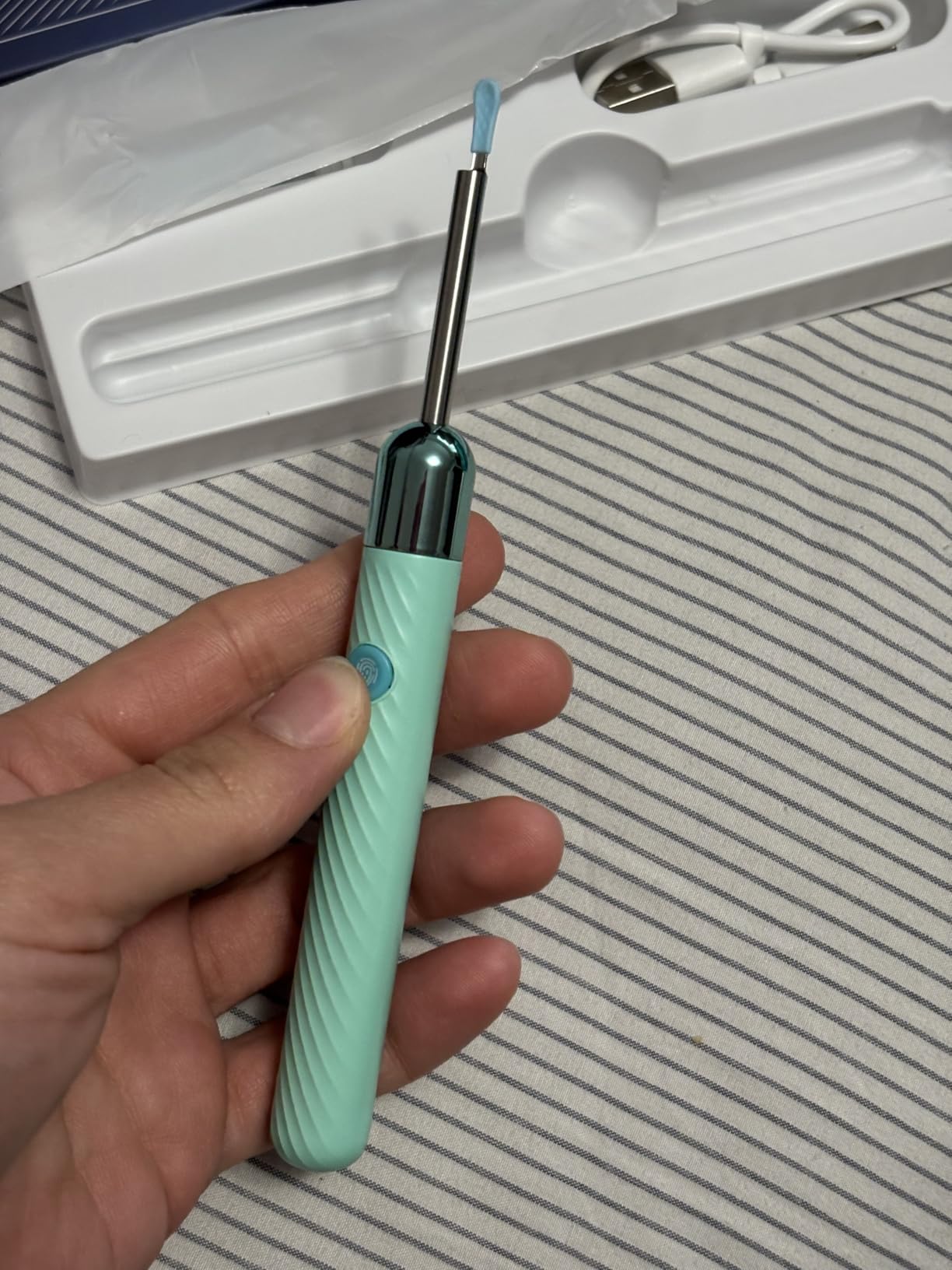 Die Batterie hält recht lange.