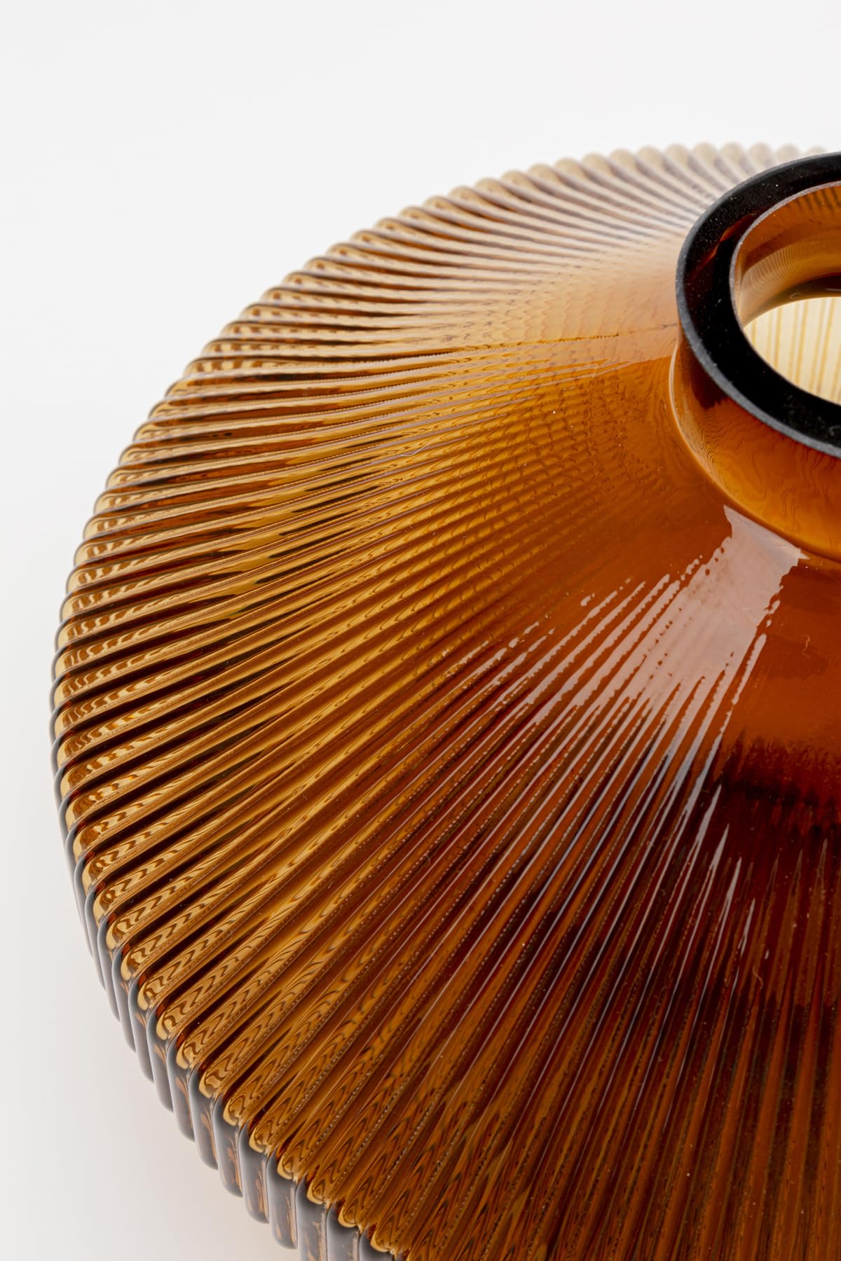 Kare Design Vase Daphne, Braun, Höhe 24cm, Blumenvase, Deko Vase, Wohnaccessoire, Wasserfest, Gemustert, Glas, Wohnzimmer