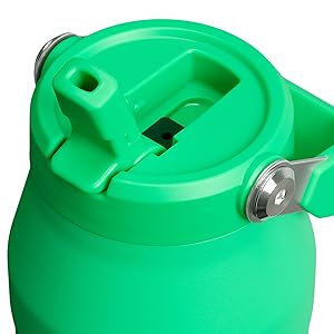 Stanley IceFlow Flip Straw 2.0 Water Bottle 36 oz | Built-In Straw with Larger Opening | Lightweight and Leak Resistant | Insulated Stainless Steel | BPA-Free | Meadow