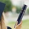 GraduationMall Certificate Scroll Holder Fits Diploma Certificate Tube Size A4 Navy Blue