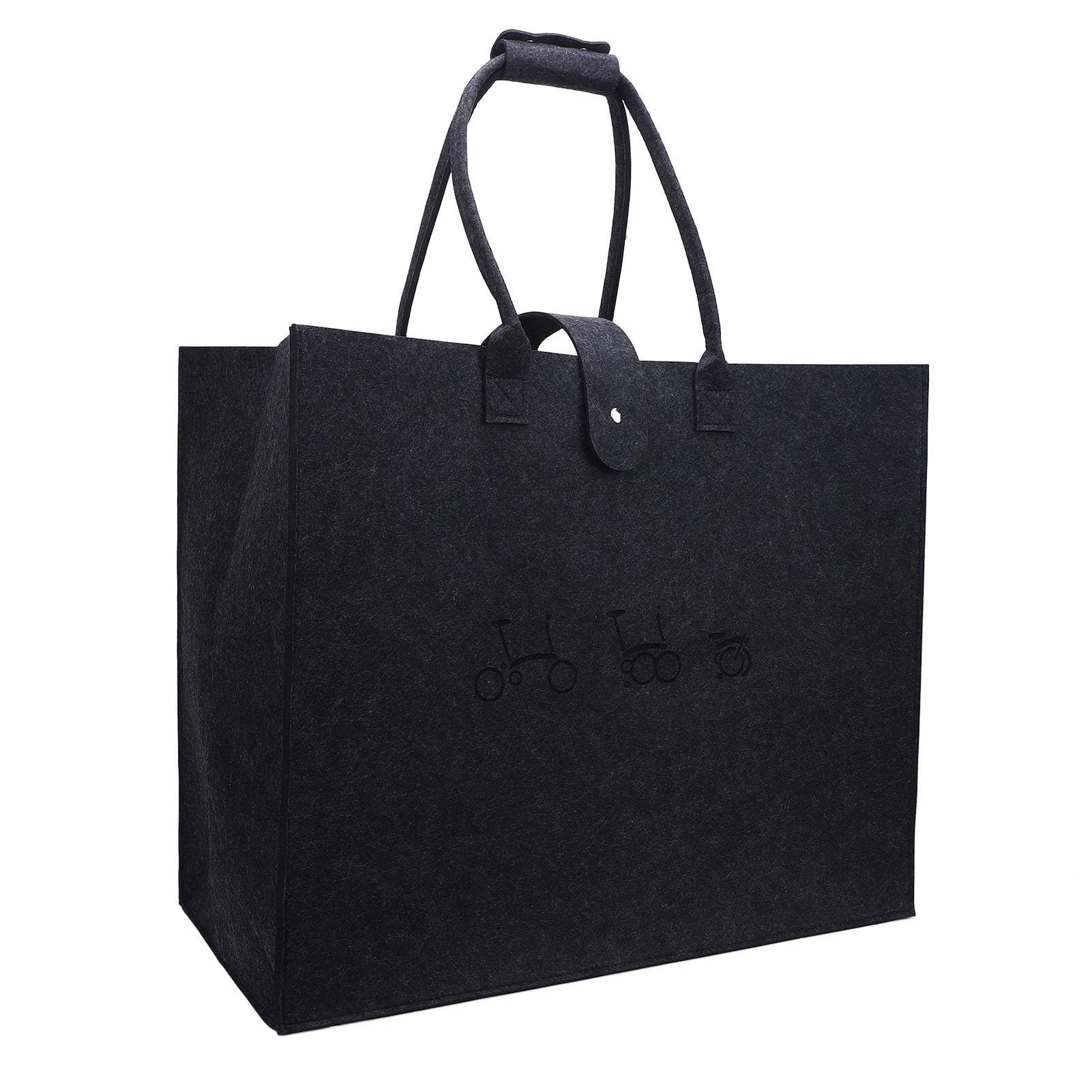 Bolsa de Transporte Plegable para Bicicletas, Estuche de Transporte No Tejido Versátil para Accesorios de Bicicletas de 16 Pulgadas para Viajeros en Trenes de Alta Velocidad (Gris Oscuro)