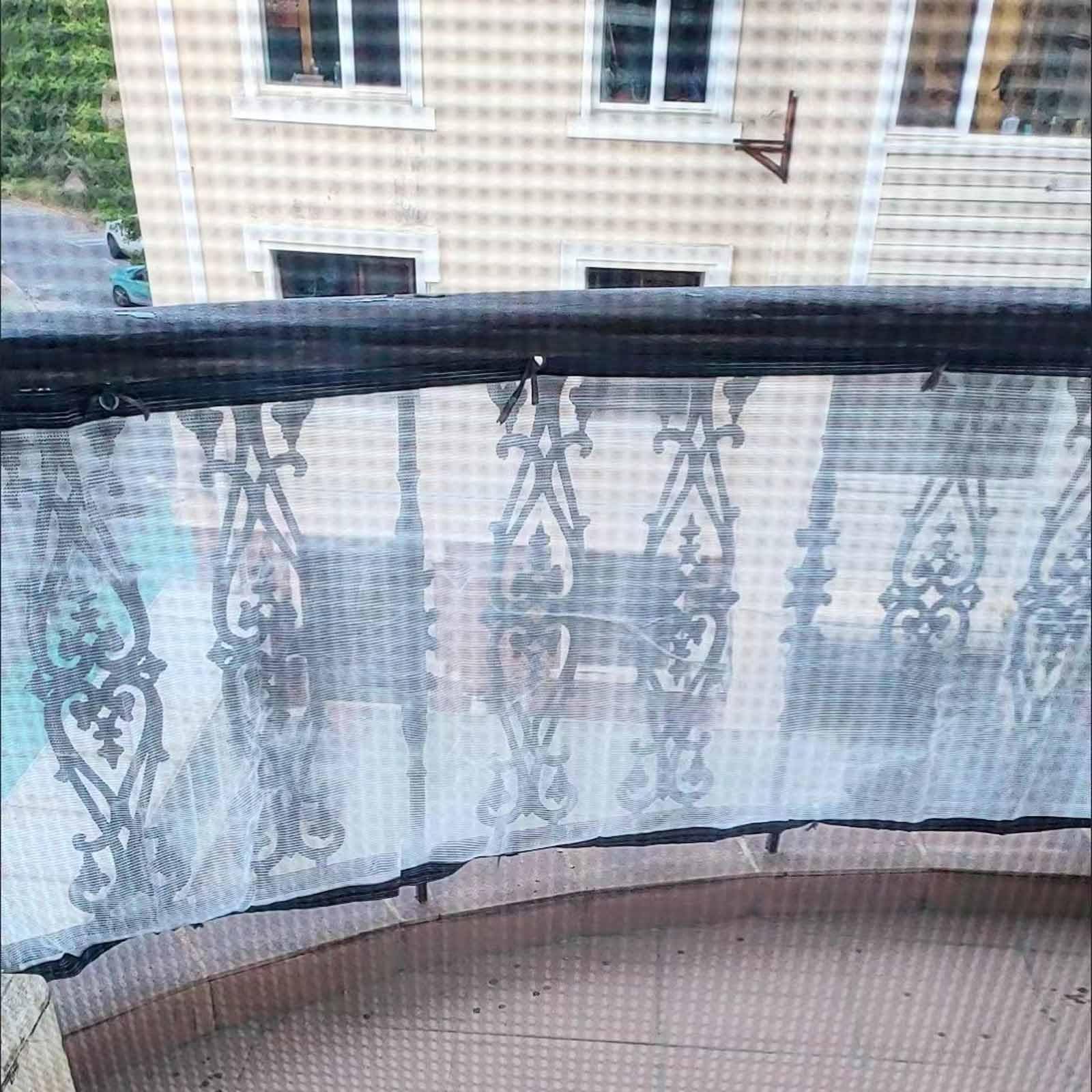 Oddychająca tkanina 50% e do szklarni i tarasu, siatka z oczkami i bezpłatnymi linami, idealna do ogrodu, Pera, rośliny zewnętrzne, 3 x 8 m, biała