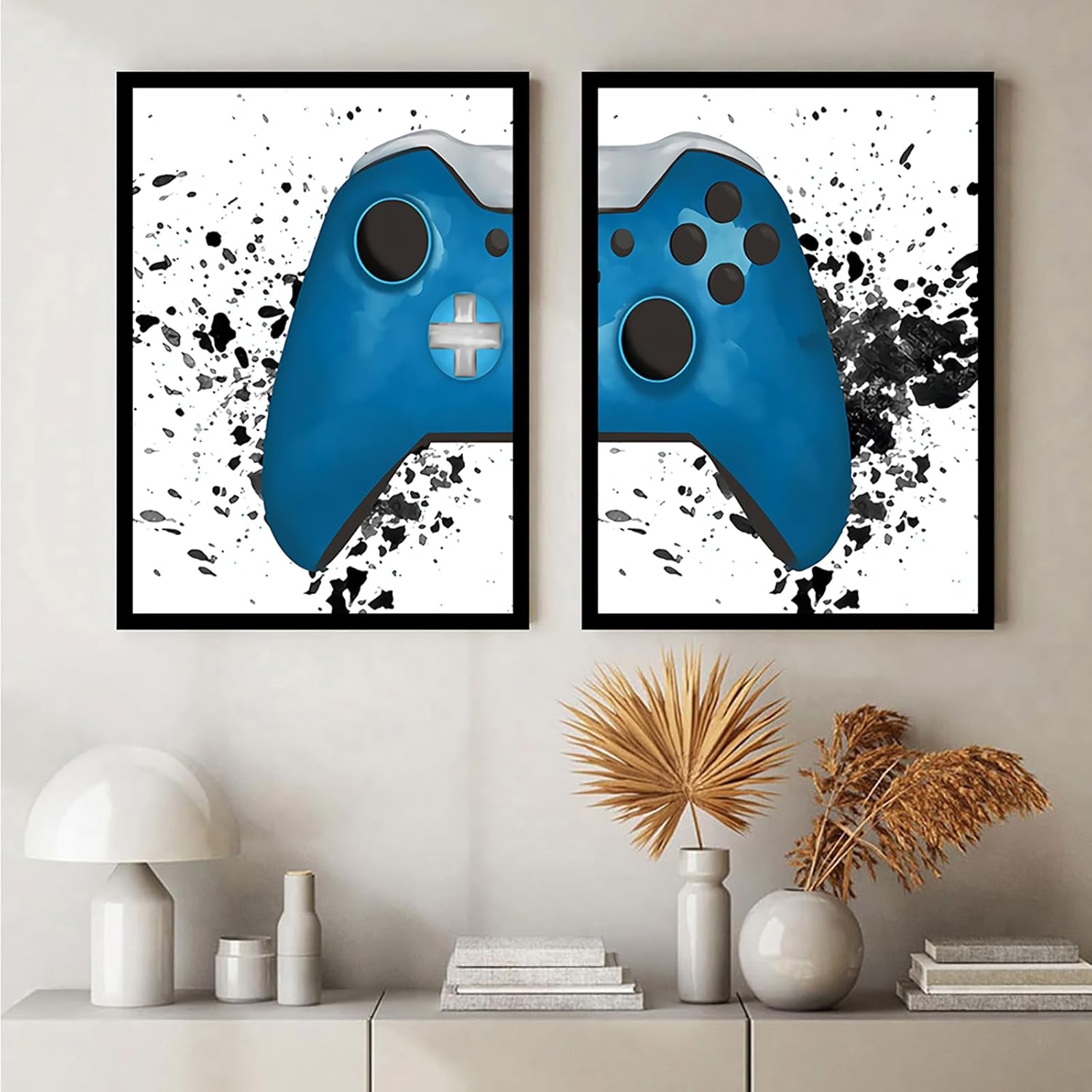 Gaming Canvas Wall Art Paintings Gaming Wall Decor Canvas Art Gamepad Posters Wall Pictures Canvas Painting for Boys Room Wall Art Decor Video Game Themed Gamer Wall Art Posters for Gamer Decor - Image 5