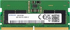 Samsung 8GB DDR5 5600MHz PC5-44800 CL46 SODIMM 1Rx16 Single Rank 1.1V 262-Pin Laptop, Notebook RAM Memory