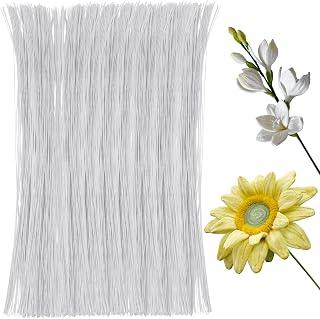 100 Pcs 26 Gauge White Floral Wire for Floral Arrangements
