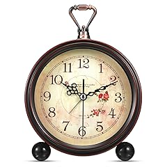 Veemoon Vintage Desk Alarm Clock 8 # Antique Silent Table Clock Decorative Quiet Non Ticking Alarm photo Veemoon Vintage Desk Alarm Clock 8 # Antique Silent Table Clock Decorative Quiet Non Ticking Alarm