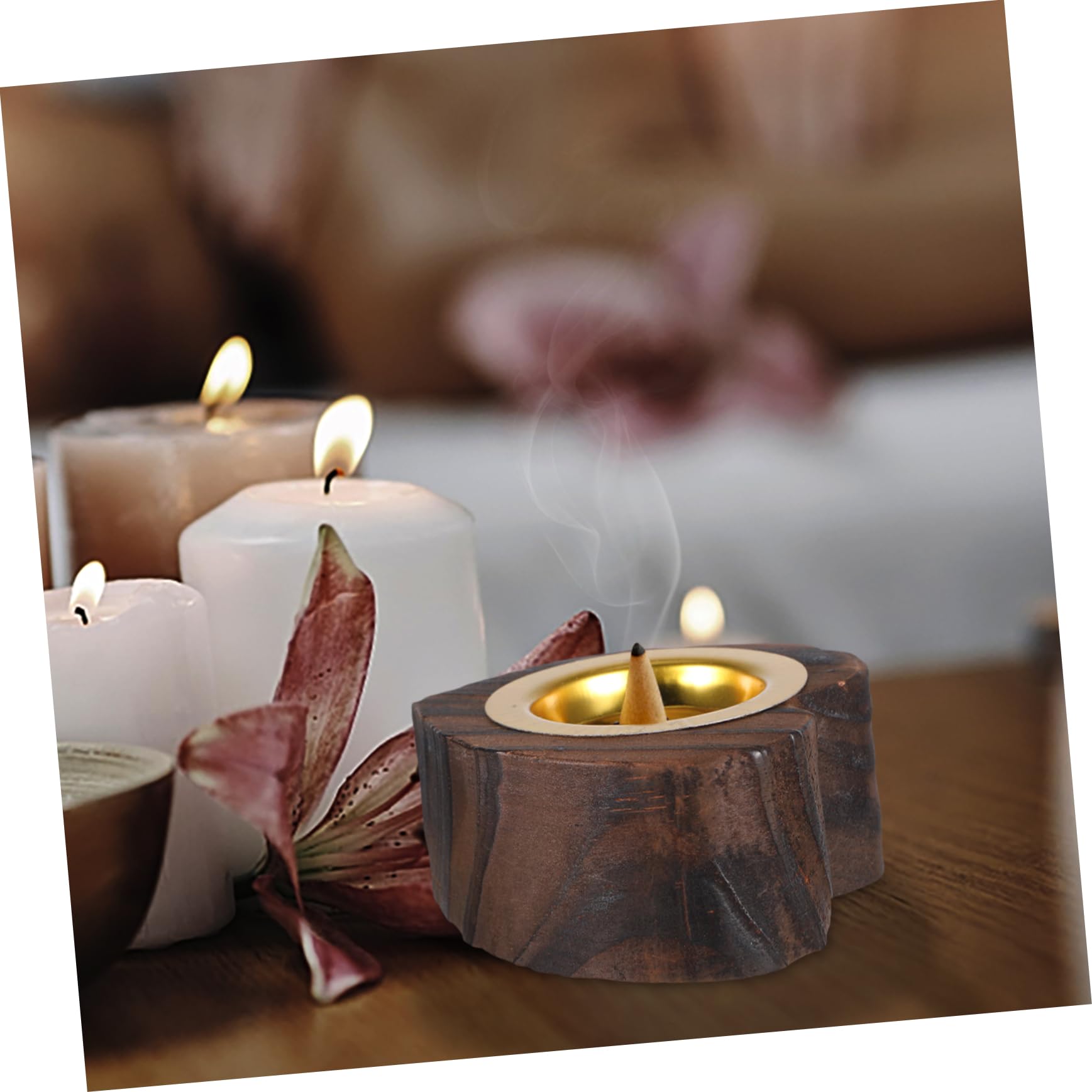 Amosfun 5St Räuchergefäß Liebe Weihrauchbrennerständer Herzförmig Räucherstäbchenhalter arabischer Weihrauchbrenner Holzkohle hausbrenner Halter für Weihrauchbrenner Eisen