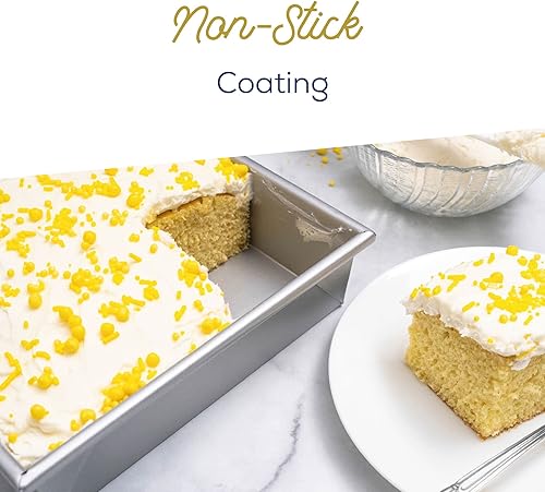 Miniatura 3 de Ultra Cuisine Molde cuadrado para tartas, barra de acero antiadherente, fácil de liberar, herramienta duradera para hornear, ideal para brownies,