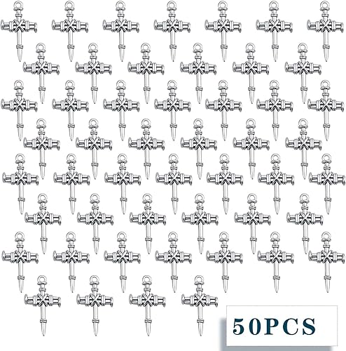 Miniatura 9 de 50 dijes de cruz religiosa de bronce antiguo, de aleación vintage, cristiano Jesús, crucifijo, cruz, suministros para manualidades, collares,