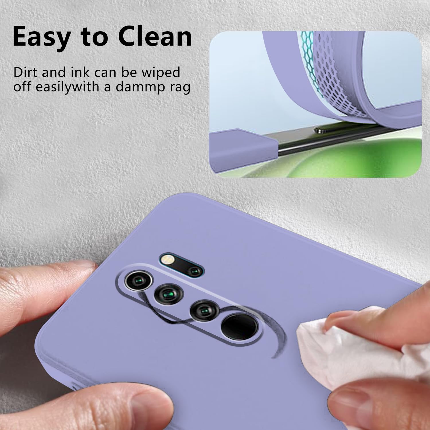 Custodia Per Redmi Note 8 Pro Antiurto Con Supporto Anello Magnetico – Silicone Morbido Per Auto – Rosa