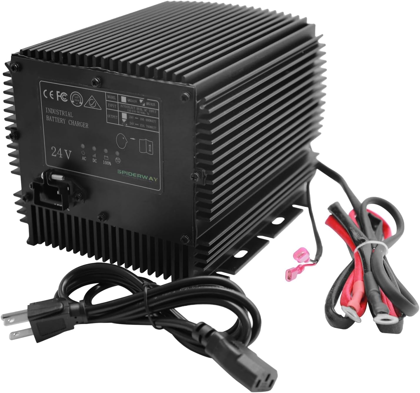 HB600-24B, 24V 25A Scissor Lift Battery Charger for Genie/Skyjack/JLG Scissor Lifts, Replaces 161827/128537/96211/105739GT, IP67 Waterproof Genie Gs 1930 Battery Charger & JLG 2030ES Lift Charger