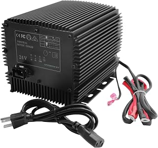 HB600-24B, 24V 25A Scissor Lift Battery Charger for Genie/Skyjack/JLG Scissor Lifts, Replaces 161827/128537/96211/105739GT, IP67 Waterproof Genie Gs 1930 Battery Charger & JLG 2030ES Lift Charger