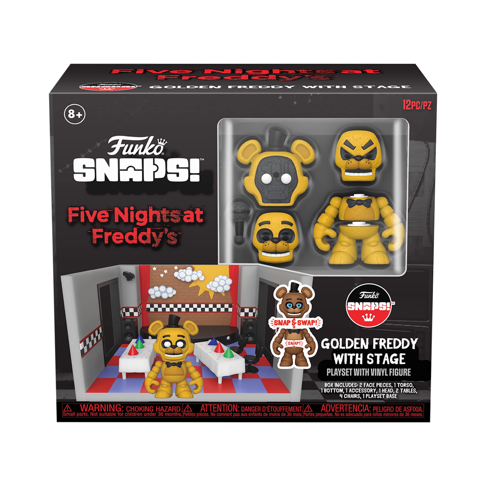 Funko Snap: Playset Five Nights At Freddy's - Security Room, Figure In Vinile Da Collezione Intercambiabili, Regalo Ufficiale