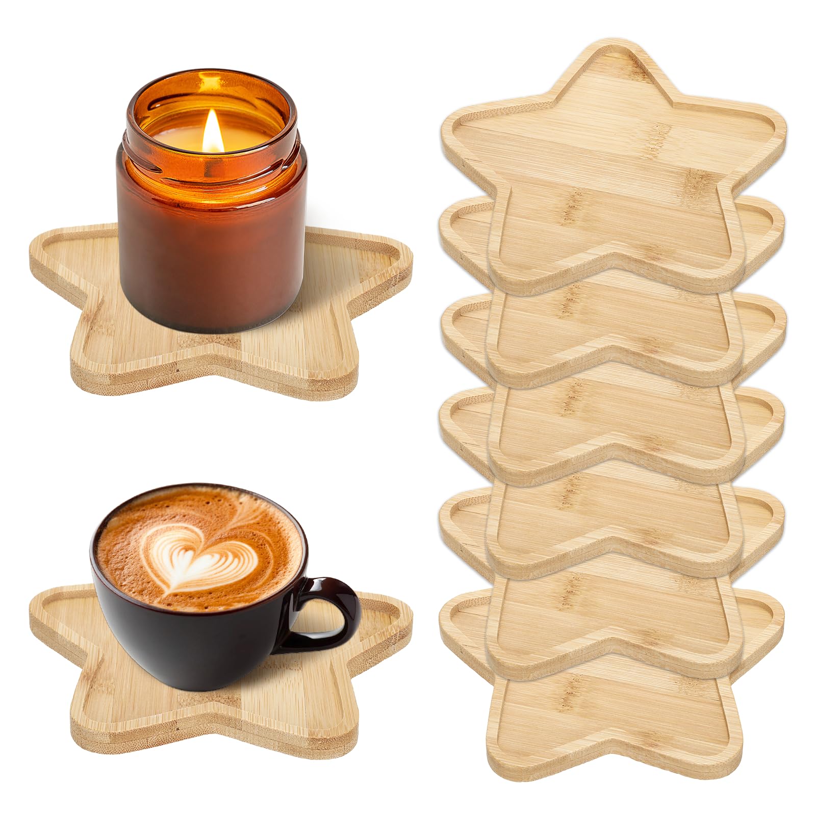 Dessous de verre en bois pour aromathérapie et moments thé à la maison