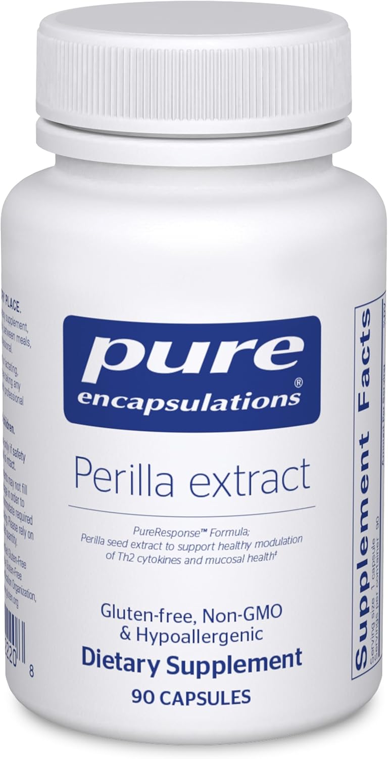 Extrait de perilla &agrave; encapsulations pures | Prise en charge d'une modulation saine des cytokines Th2 et de la sant&eacute; des muqueuses | 90 capsules
