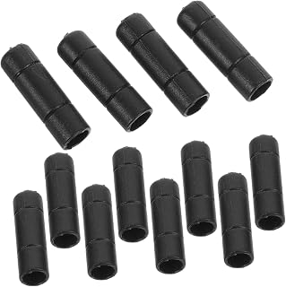 SAFIGLE 20 Piezas caso de auriculares polvo encanto enchufar consejos Cubrir tapa del enchufe cubierta del enchufe de la línea de auriculares almohadillas de los auriculares páginas Negro