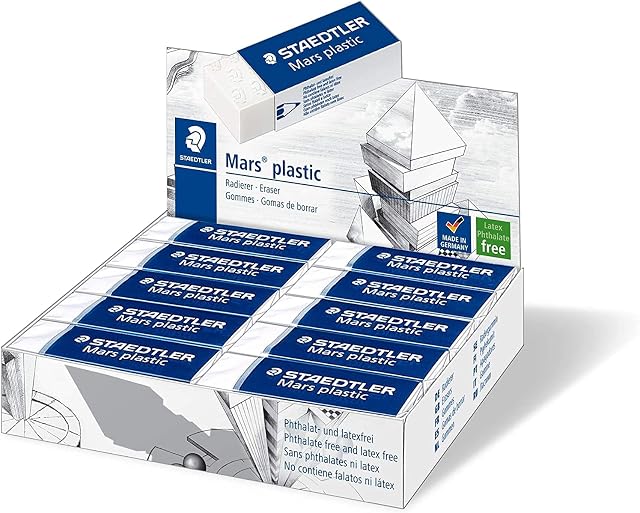 STAEDTLER Mars Eraser, White, Pack of 20