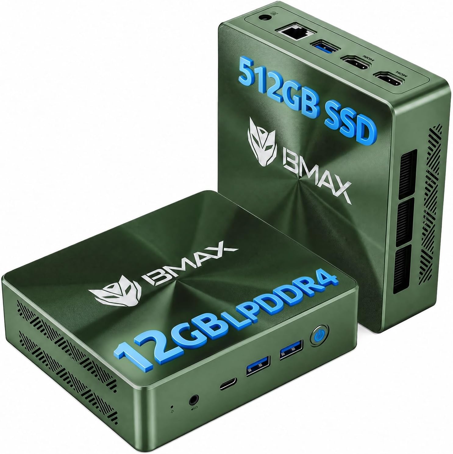 Mini PC Computer B6 Plus Intel i3-1000NG4 (Beat N150/N95) | 12GB LPDDR4 512GB NVME SSD Micro Computer Home Office HTPC | Support 4K Triple Display Output HDMI/Type-C/WiFi/BT