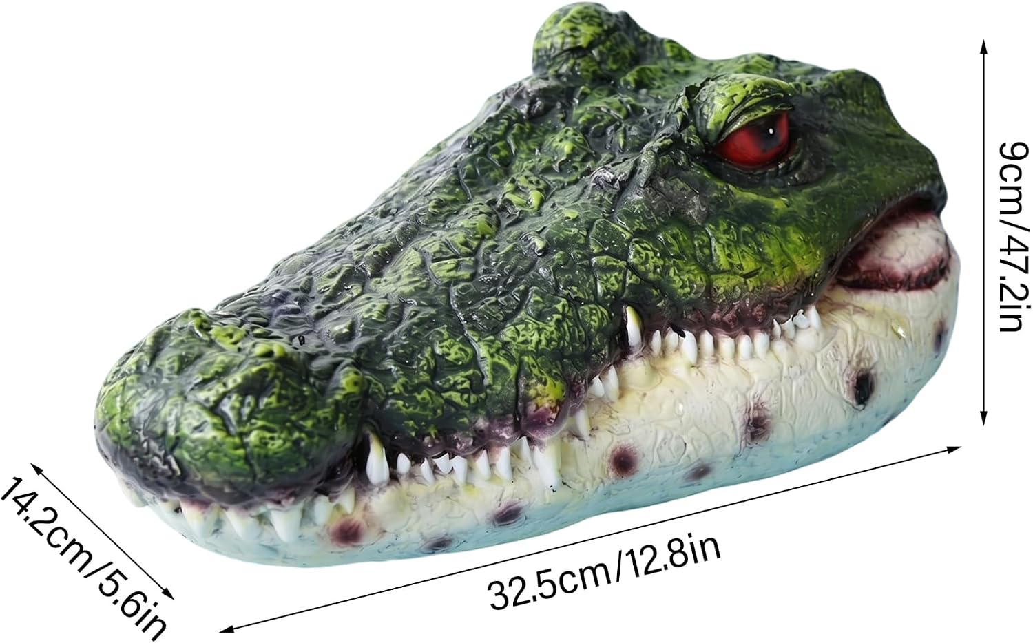 Alligator Pool Float, Floating Alligator Decoy for Pool, Realistic Head Pond Decor – Ideal for Outdoor Ponds, Pranks & Bird Deterrence. image 4