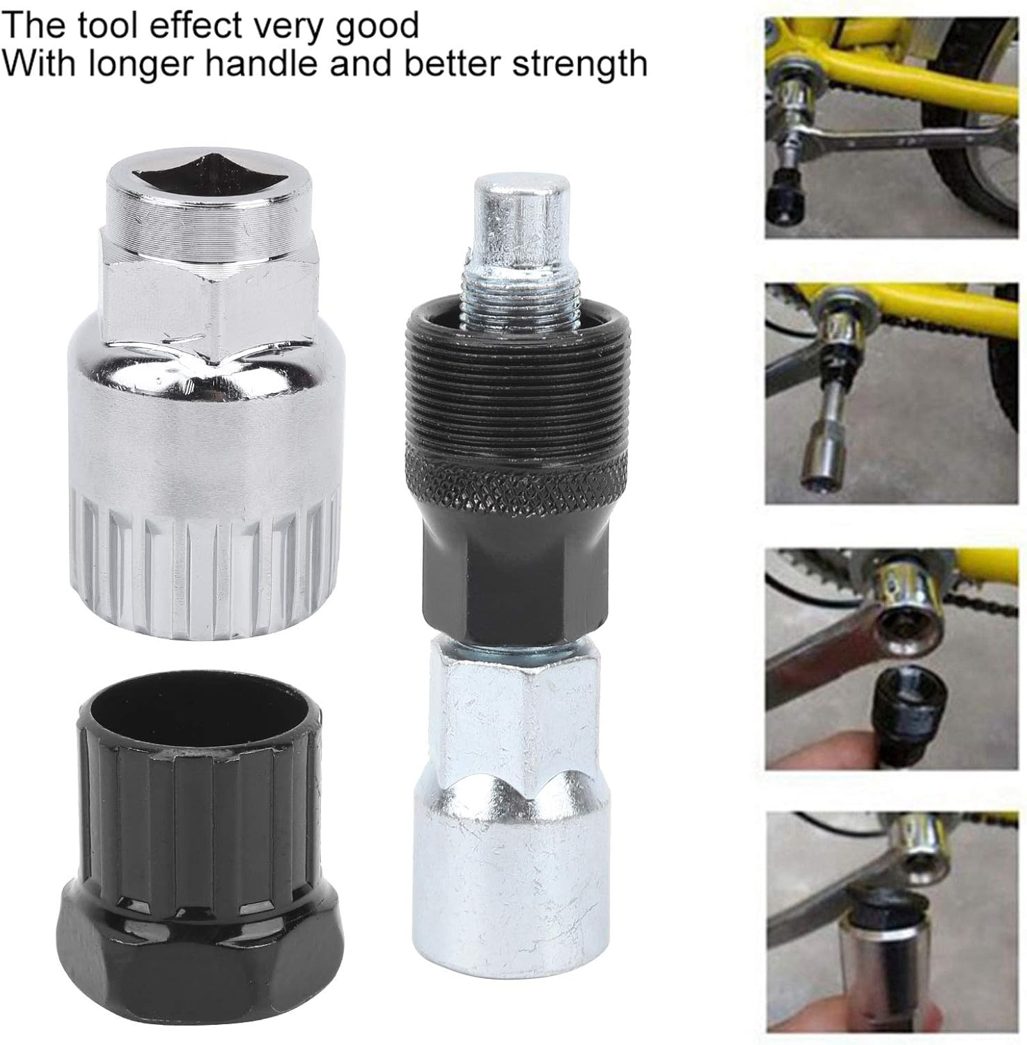 EVTSCAN Bicycle Cassette Removal Kit, 7Pcs Multi‑Functional Bicycle Flywheel Removal Kit Chain Wheel Tool Set Bike Repair Tool