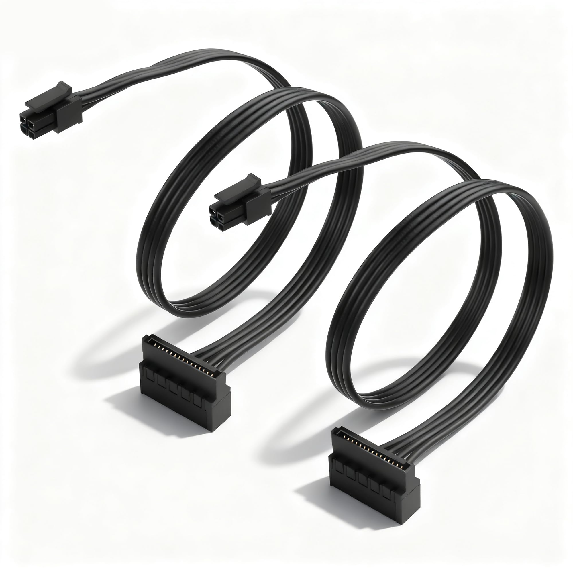 DAOコン 4pin 配線 ケーブル 計15本セット Amazon.co.jp: SinLoon 2本 ATX ミニ4ピン to SATA 15ピン アダプター