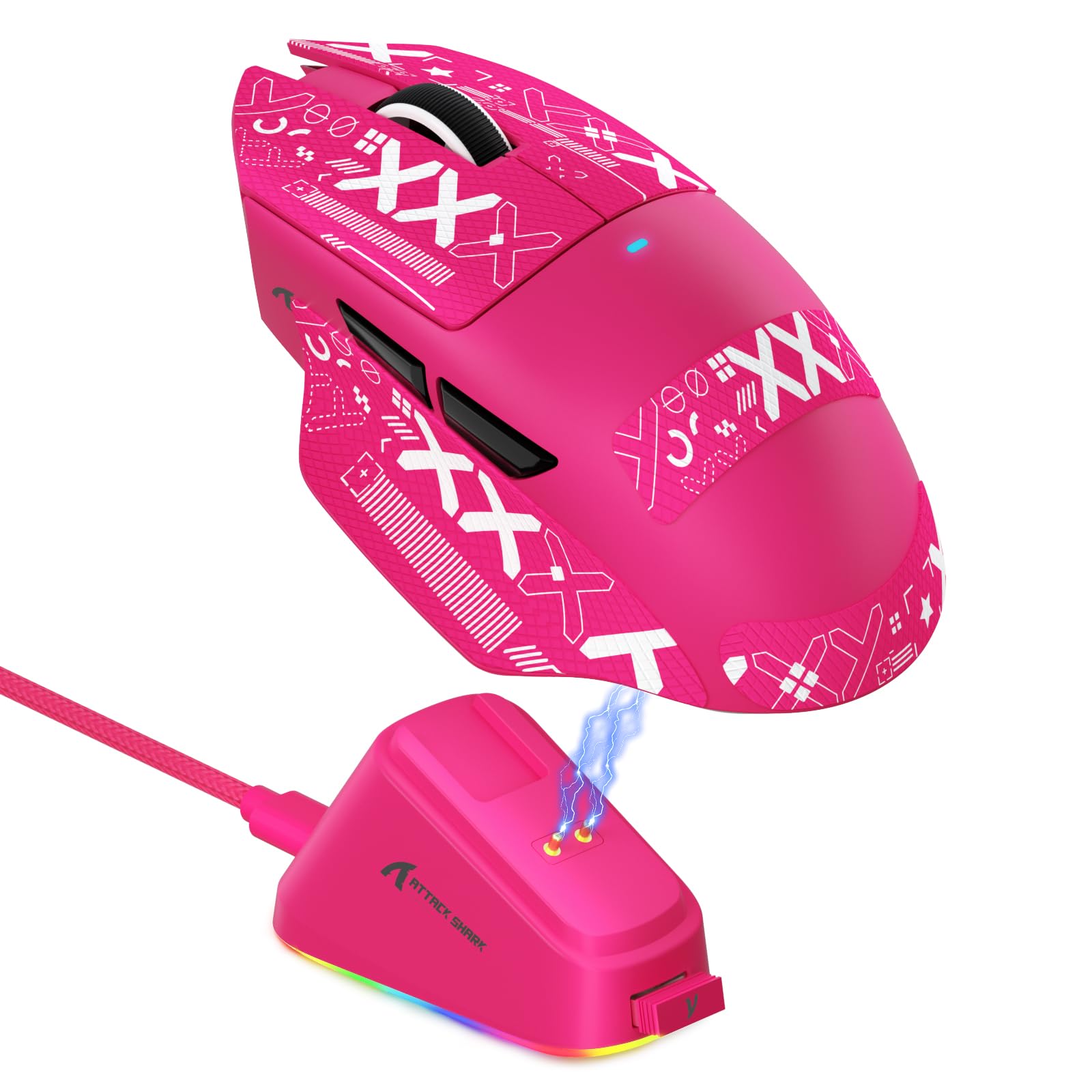 Amazon | MAMBASNAKE x ATTACK SHARK V6 ゲーミングマウス ワイヤレス