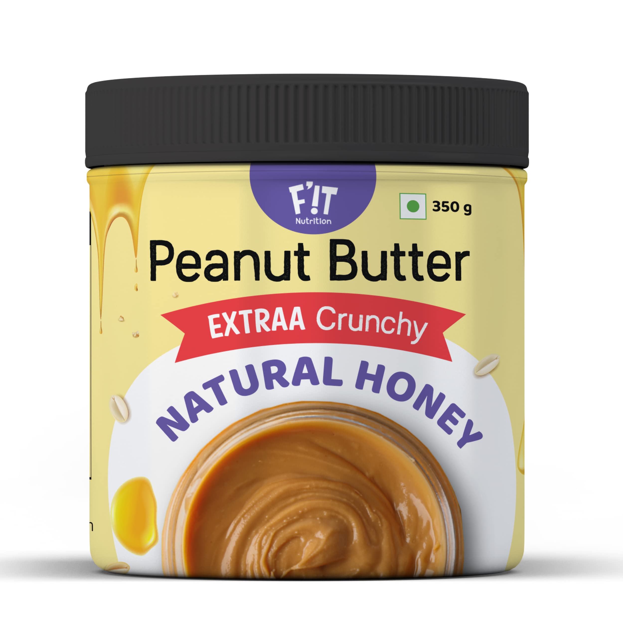 F!T Fit Nutrition All Natural Honey Peanut Butter-With Extra Crunch|22G Protein|No Added Sugar, No Salt And No Oils|Rich In Protein And Dietary Fibers-350 Grams (B0BH5225W5) Amazon Price History, Amazon Price Tracker