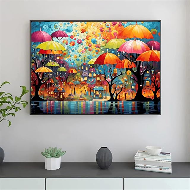 Foto 6 de 7 de Formeyart Pintura por números para adultos, pintura por números para adultos, pintura de árbol por números