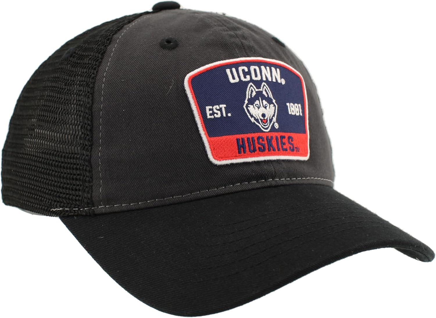 ZHATS Standard NCAA Officially Licensed Hat University Patch Switchback Charcoal Black, Grey, One Size - Image 5