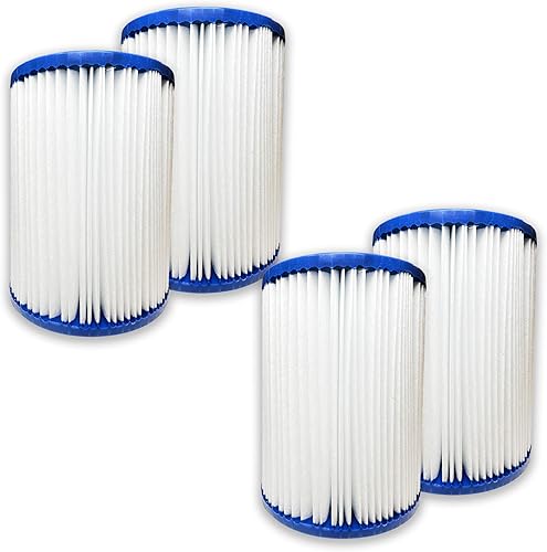 Nispira Filtro de piscina de repuesto para bañeras de hidromasaje Bestway Flowclear tipo II, cartucho Lay Z, bomba de filtro de spa 58094 530-800
