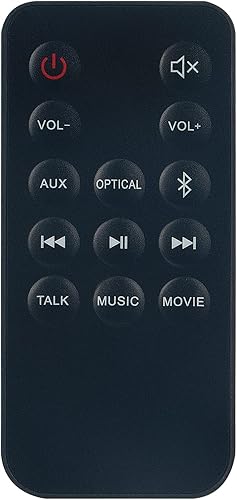 Control remoto de repuesto aplicable para barra de sonido Onn 100004120 ONA18SB001 ONA19SB003 Barra de sonido Sistema de altavoces