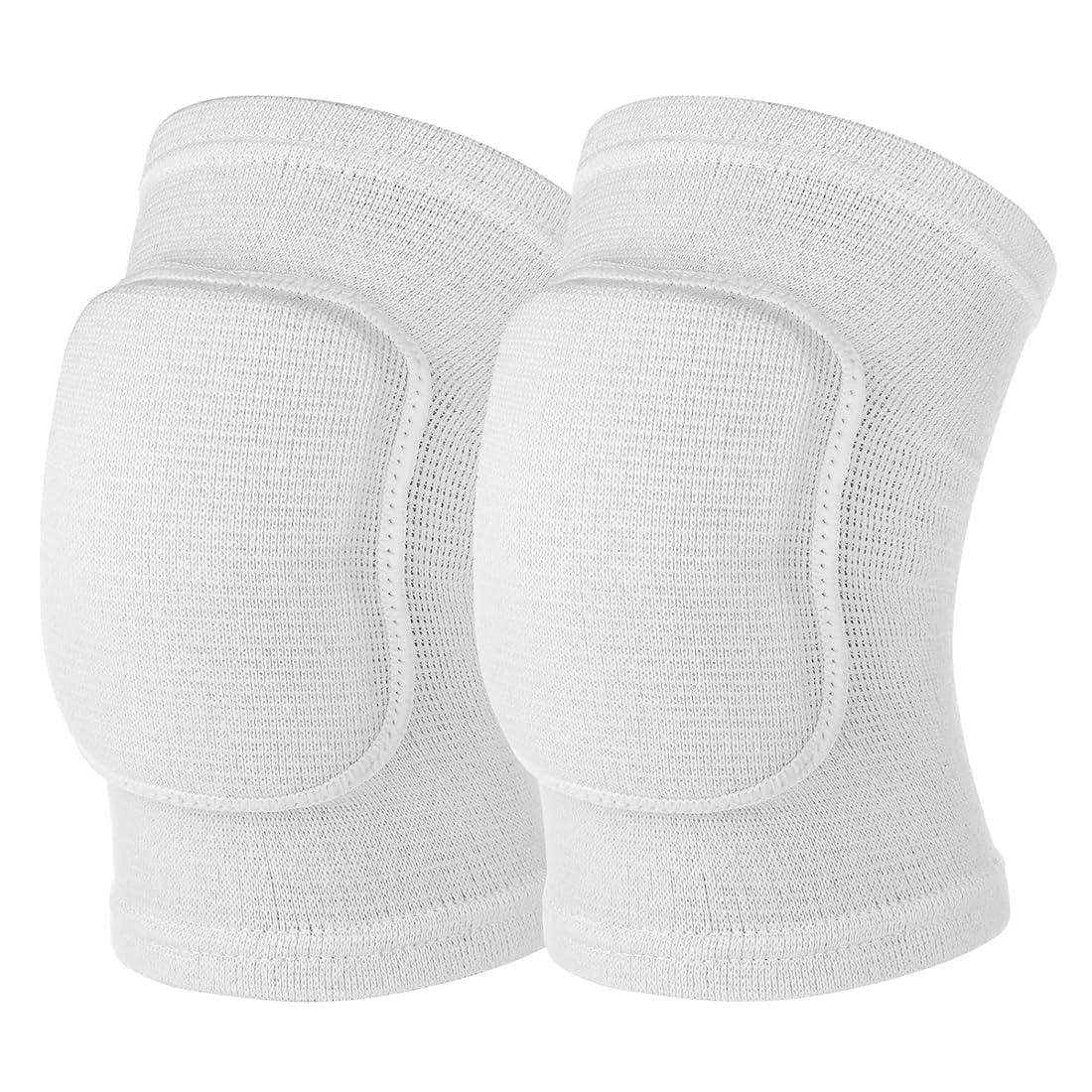 EIHI Genouillères de Protection Sport Antidérapante Soft Knee Pad Volleyball Course Danse Tennis Blanc L