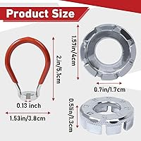 Vista 3 de Juego de 4 herramientas de llaves de radios de bicicleta, 8 piezas, herramienta de llave de radios profesional total para reparación de ruedas