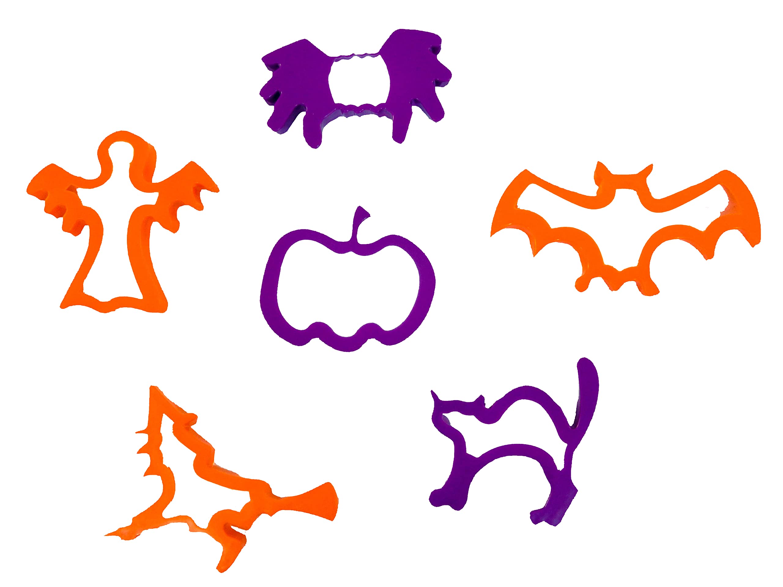 Cookie/Dough Cutters | Strong Plastic - Easy Clean | Halloween Theme | Pack of 6