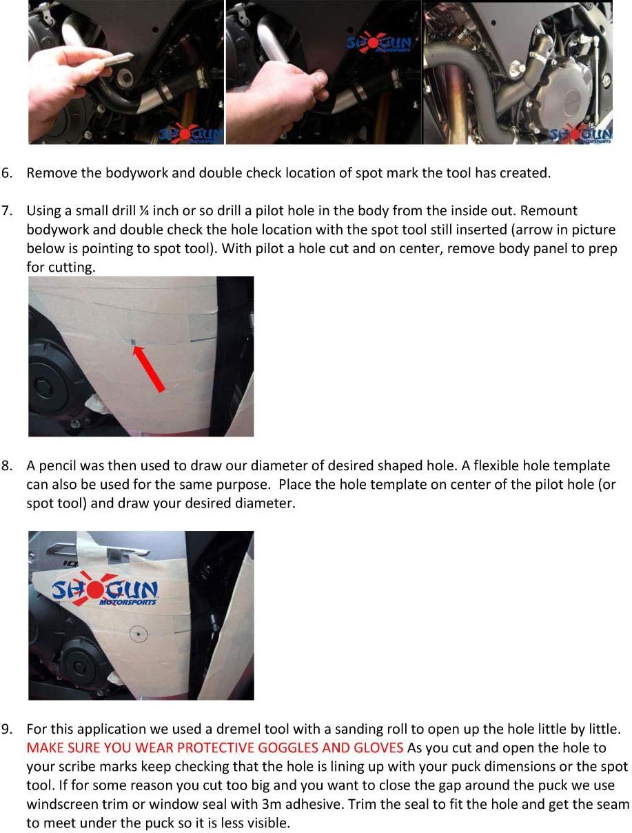 Shogun USA Made 2010 2011 S1000RR S1000 RR Black No Cut Frame Sliders 2012 2013 2014 S1000RR Black Cut (Body Modifications Required) Frame Sliders - 750-7739