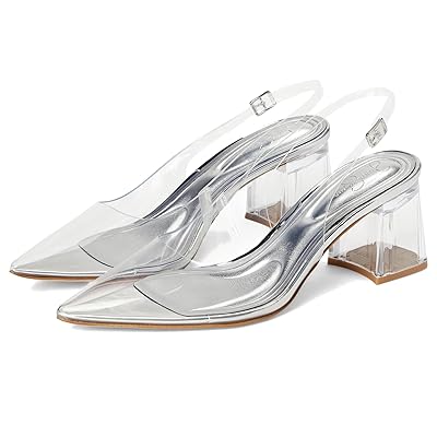 Jessica Simpson Syrina Lucite Slingback Pumps High Women
