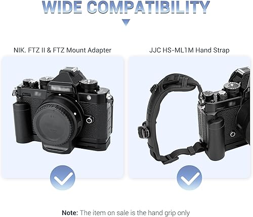 Miniatura 6 de JJC Soporte en L de agarre de mano de metal sólido para cámara Nikon Zf, para soporte Airtag, empuñadura Nikon Zf, almohadillas antideslizantes, con